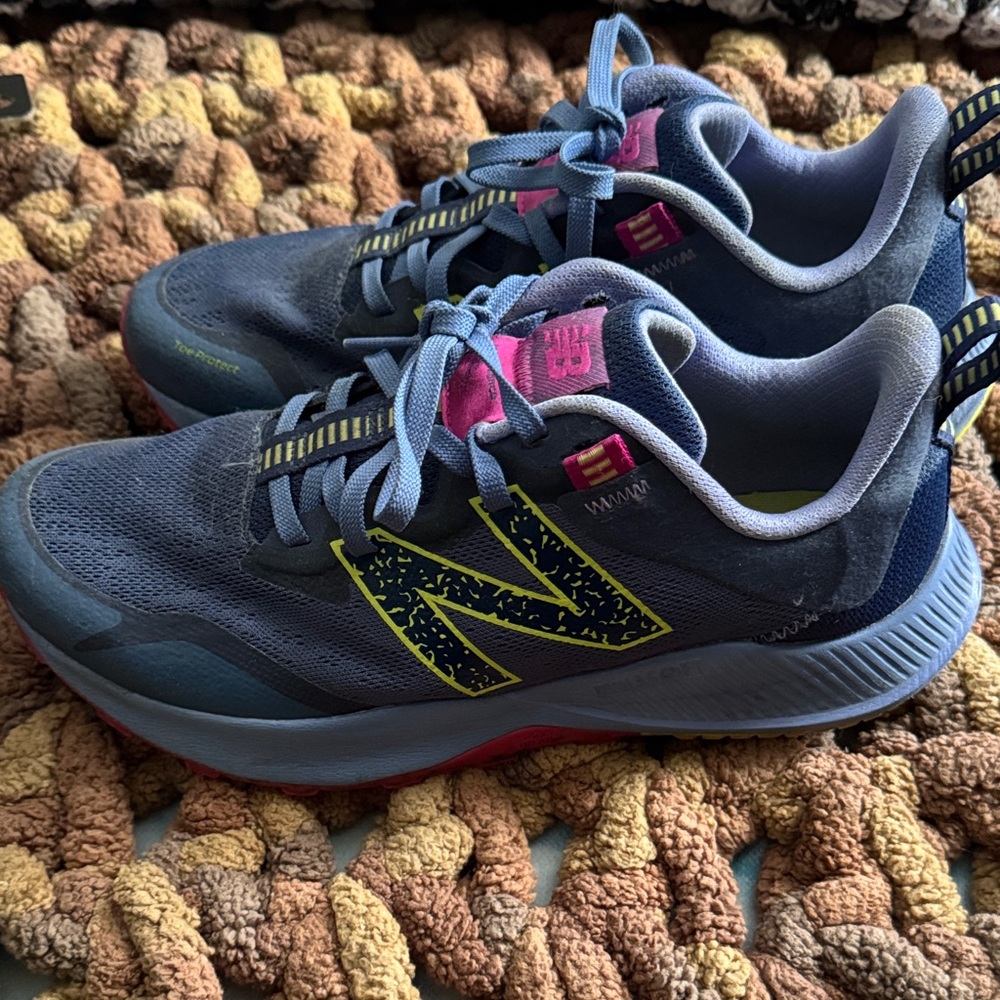 New Balance Blue and Pink Athletic Sneakers